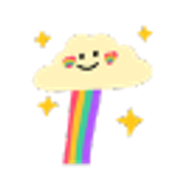 Rainbow Cloud emoji