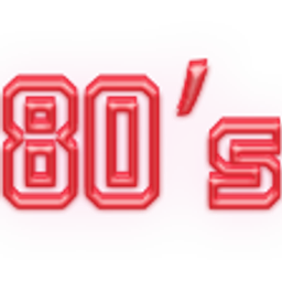 Retro 80s Neon Glow emoji