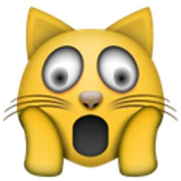 Scream Cat Eyes emoji
