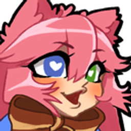 Pink Cat Heart Eyes emoji
