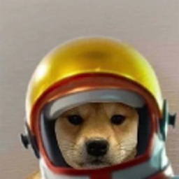 Shiba Golden Helmet emoji
