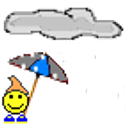 Rainstorm emoji