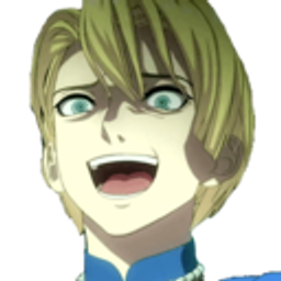 Anime Blonde Grin emoji