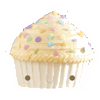White Cupcake emoji