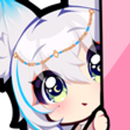 Blue White Fox Hair emoji