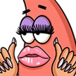Patrick Flirty Blush emoji