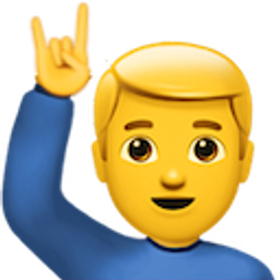 Man Metal Fingers emoji