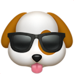 Cool Dog emoji
