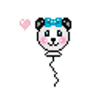 Panda Balloon emoji