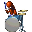 Drummer Hotdog emoji