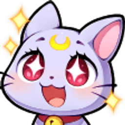 B Mooncat Wow emoji