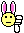 Thumbs Down Bunny emoji