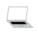 Laptop Open Blank Screen emoji