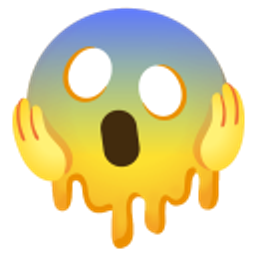 Scream Melt emoji