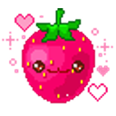Strawberry Sparkle emoji