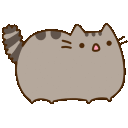 Pusheenscared emoji