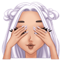 Ari Covering Eye emoji