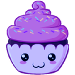Purple Cupcake emoji