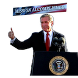 Mission Accomplished Bush emoji