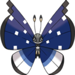 Butterfly Blue Spotted emoji