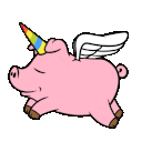 Pig Fly emoji