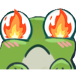 Frog Fire Eyes emoji