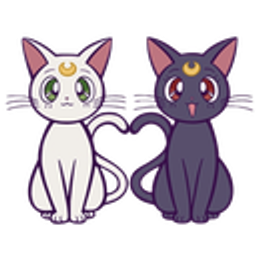 Cat Luna Ari Heart emoji