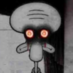 Squidward Glow Eyes emoji