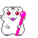 Hamster Wand Pink emoji