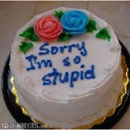 Sorry Im So Stupid Cake emoji