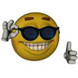 Smiling Emoji Cool Glasses emoji