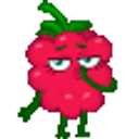 Raspberry Kiss emoji
