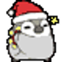 Santa Penguin emoji