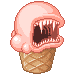 Evil Ice Cream emoji