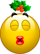 Kissing Mistletoe emoji