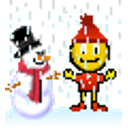 Snowman Snowing emoji