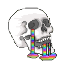 Skull Rainbow emoji