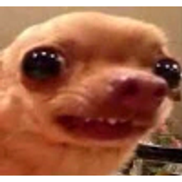 Chihuahua Awkward Smile emoji