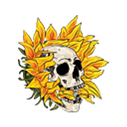 Sunflwrskull E emoji