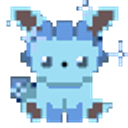 Glaceon Pixel emoji