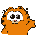 Baby Garfield Hi emoji