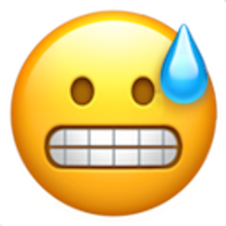 Sweat Grimace emoji