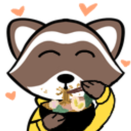 Raccooneating emoji