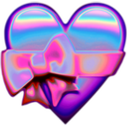 Metallic Heart emoji
