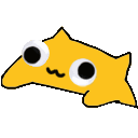 Star Fish Peek emoji
