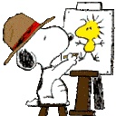 Snoopy Artist emoji