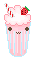 Strawberry Milkshake emoji