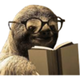 Nerd Sloth emoji