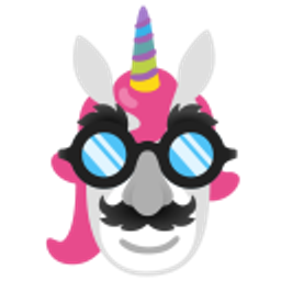Definitely Not A Unicorn In Disguise emoji