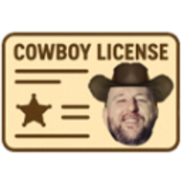 Cowboy License emoji